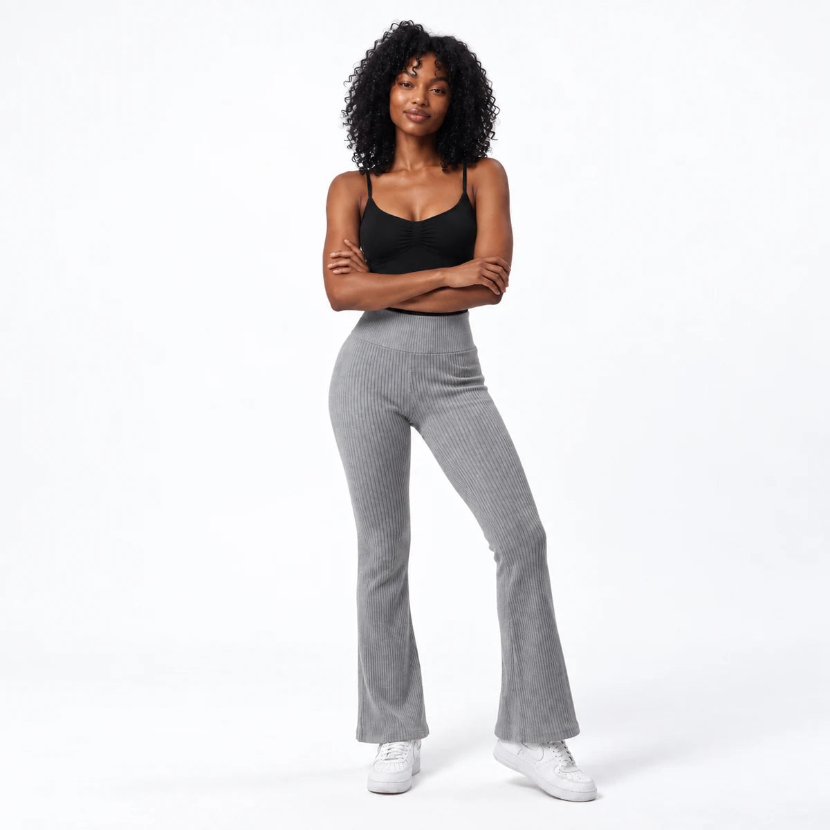 Black + Heather Grey | front
