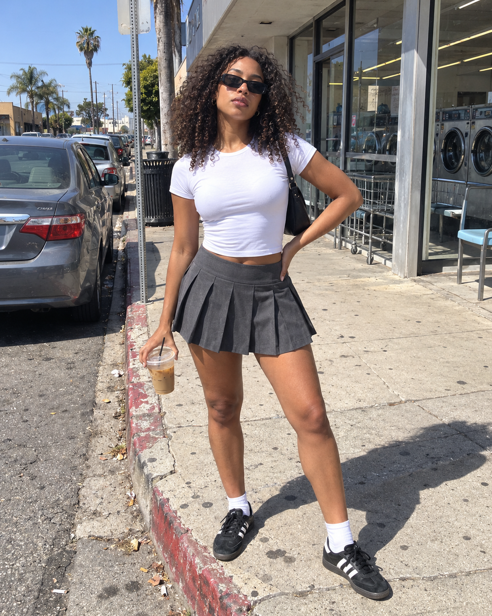 Tess Pleated Mini Skirt