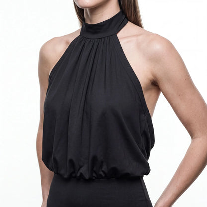 Noemi Cowl Back Mini Dress